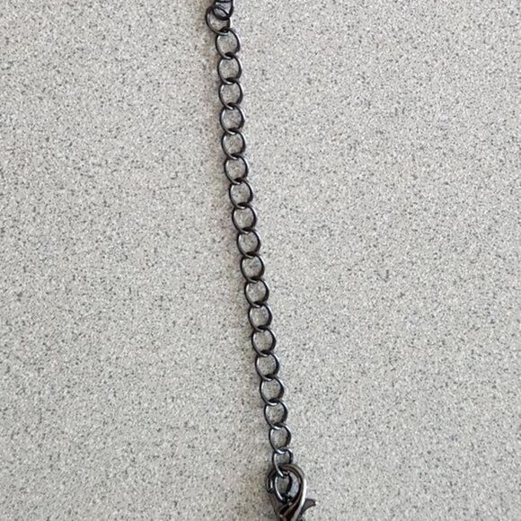 Long Necklace Green‎ Oval Pendant - Picture 4 of 6